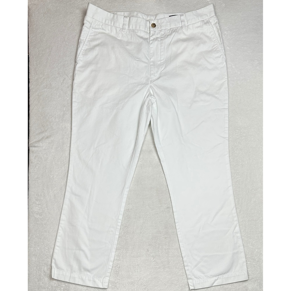 Vineyard Vines Women's 38x30 Slim Fit Breaker Pant‎ White Cotton
